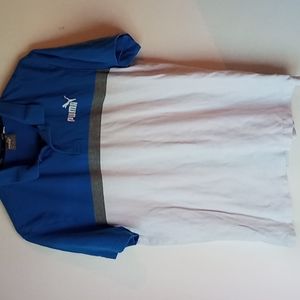 Mens puma collared t shirt